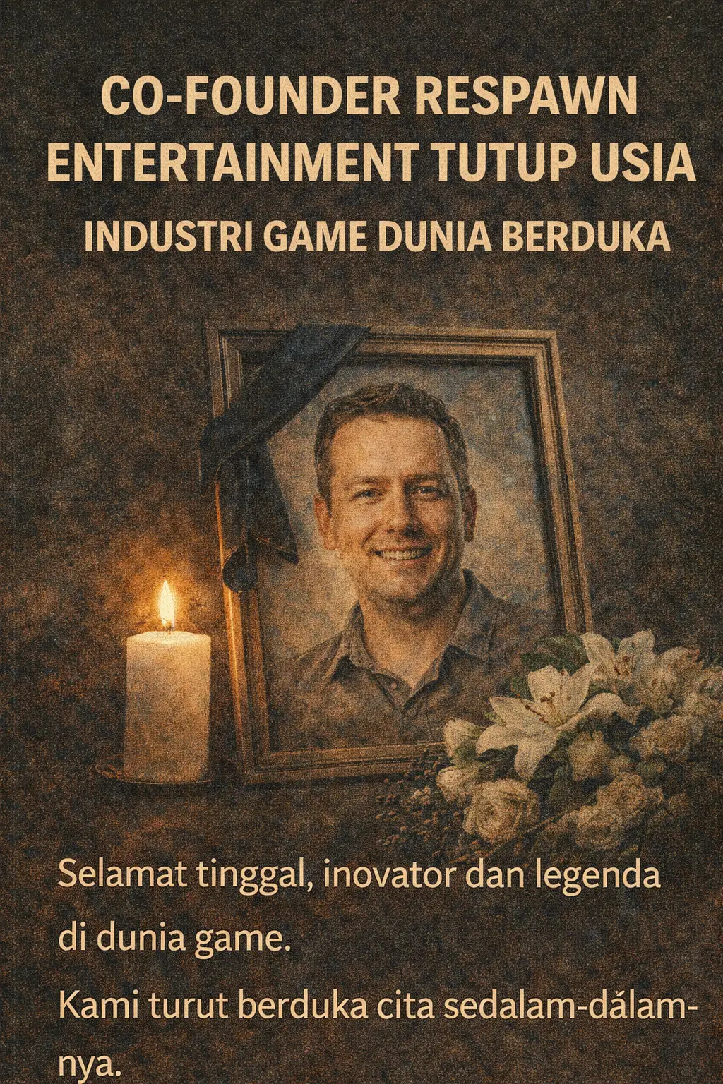 Co-founder Respawn Entertainment Tutup Usia, Industri Game Dunia Berduka