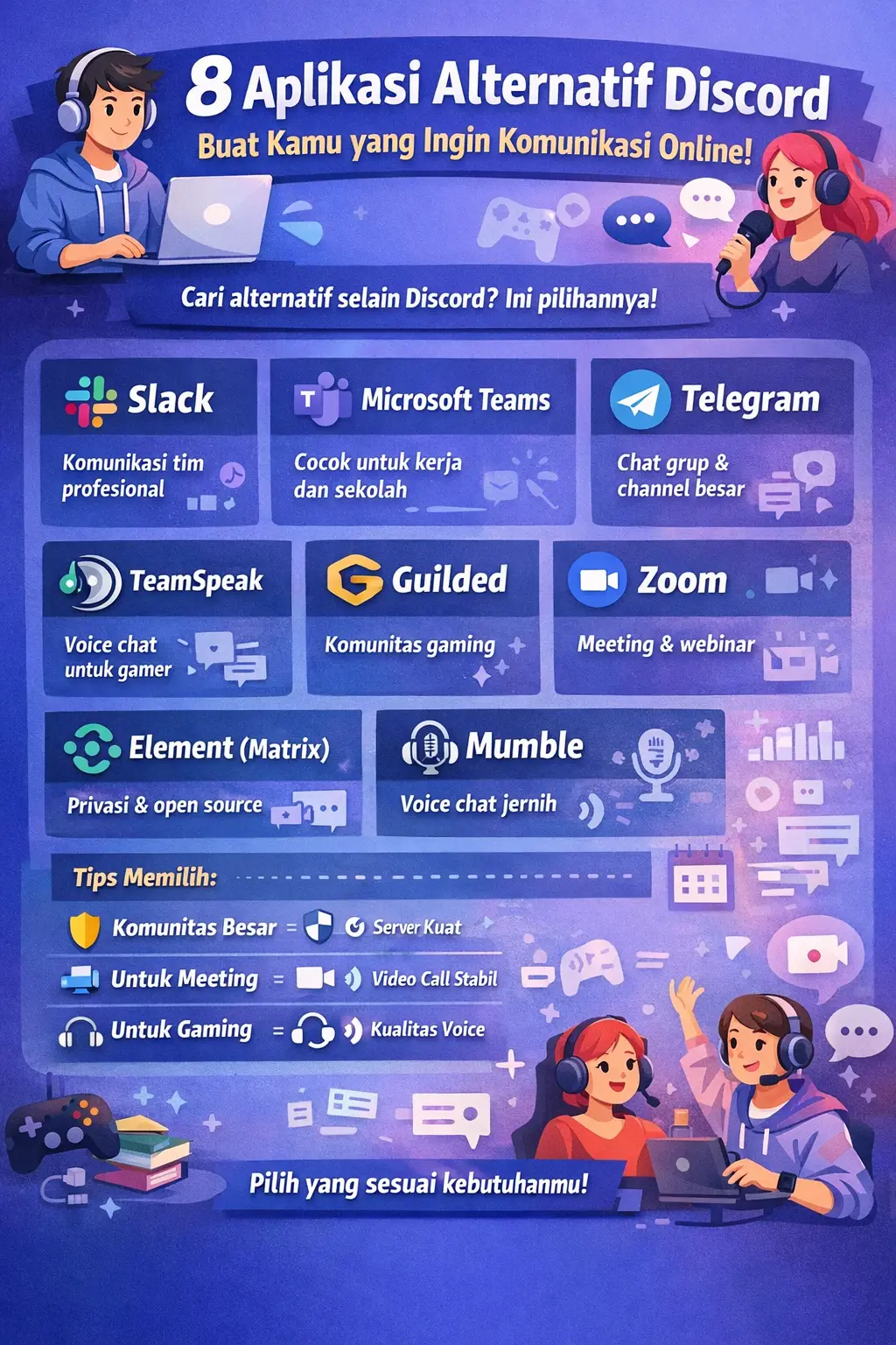 Stop Judi Online, 8 Aplikasi Alternatif Discord Buat Kamu yang Ingin Komunikasi Online!