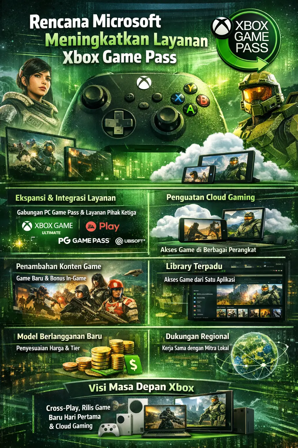 Stop Judi Online, Rencana Microsoft dalam Meningkatkan Layanan Xbox Game Pass